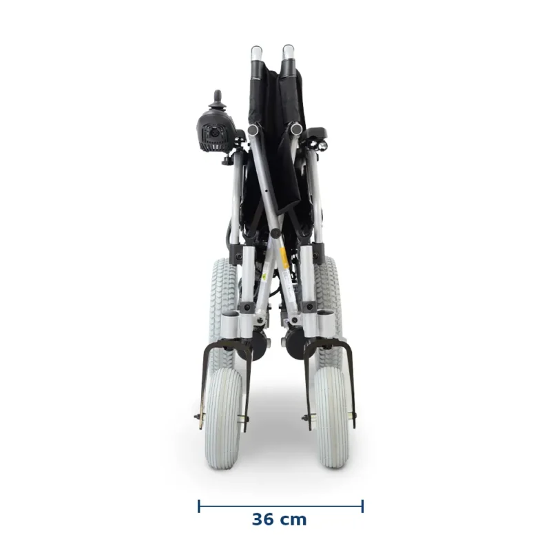 Cadeira de Rodas Motorizada em Alumínio Dobrável até 135 Kg Assento de 45 cm D1000 Dellamed - Imagem 7