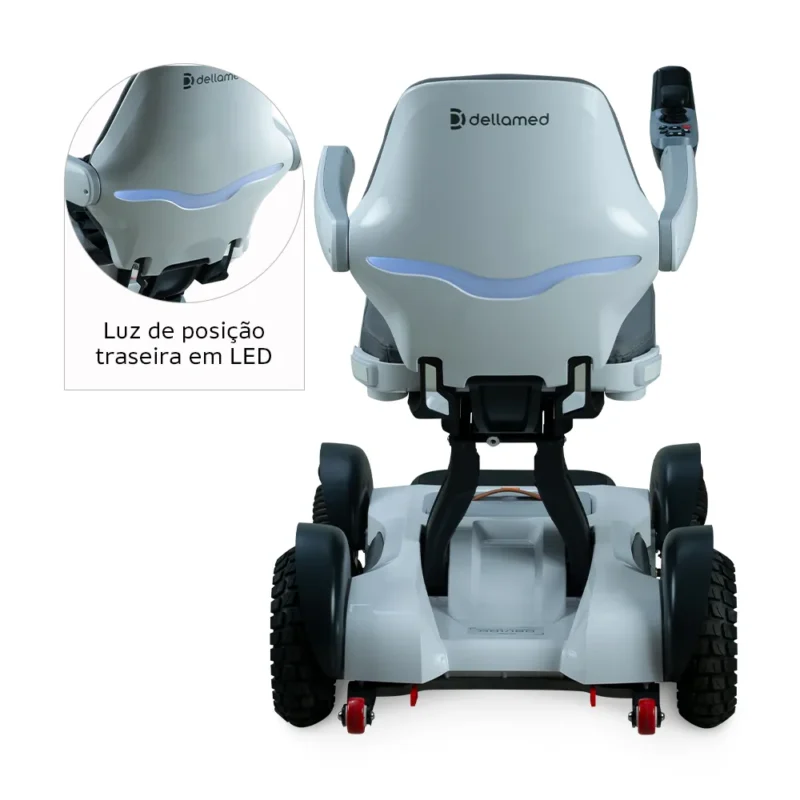 Cadeira Motorizada Dobrável até 120 Kg Assento 42 cm Spacemed Dellamed - Imagem 5