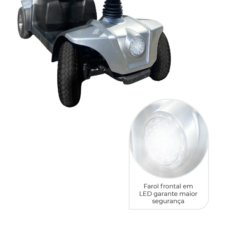 Cadeira Motorizada Scooter Elétrica Dobrável, Premium e até 150 Kg CS Dellamed - Imagem 2
