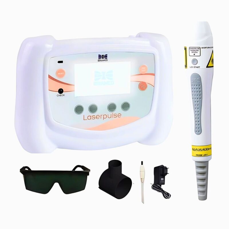 Kit Laserpulse Portable + Caneta de LED RGB 450nm, 525nm e 630nm - Ibramed