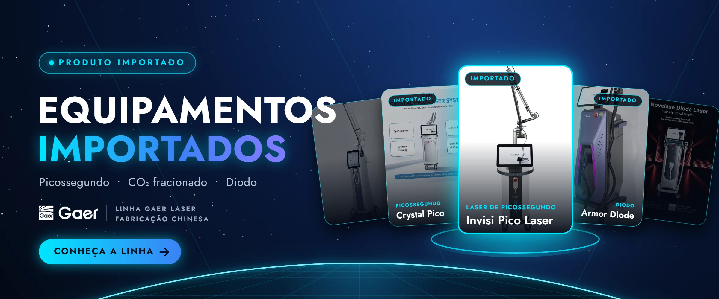 Equipamentos importados Gaer Laser - CDN Equipamentos Médicos