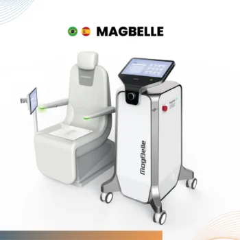 MagBelle – cadeira de estimulação eletromagnética do assoalho pélvico com unidade de controle e tela touch