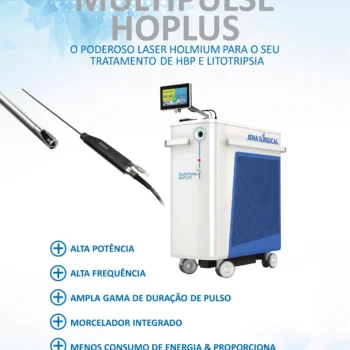 Laser cirúrgico MultiPulse HoPLUS da JenaSurgical com peça de mão do morcelador MultiCut