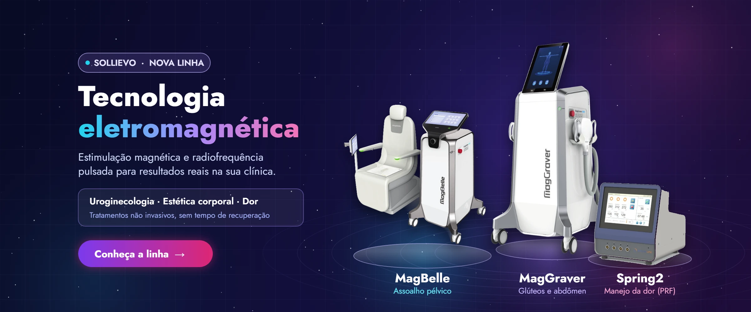 Linha Sollievo: MagBelle, MagGraver e Spring2